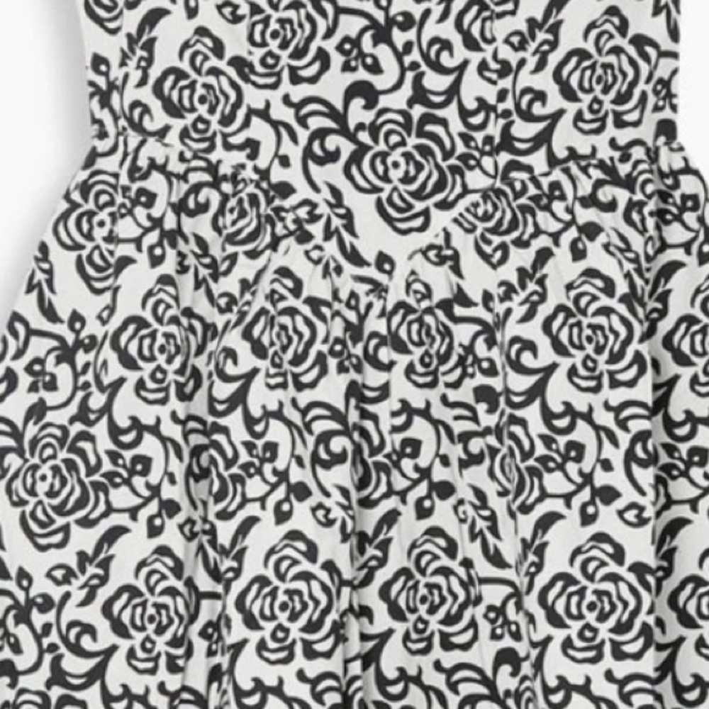 Batsheva black and white floral print dress - Picture 3 of 4